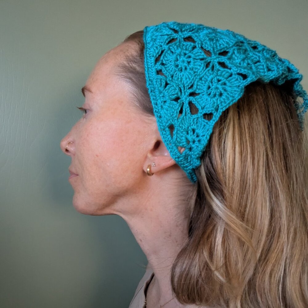 Bandana Belt triangle Boho Hair Scarf Retro Hair Kerchief Dreamcore Cottagecore